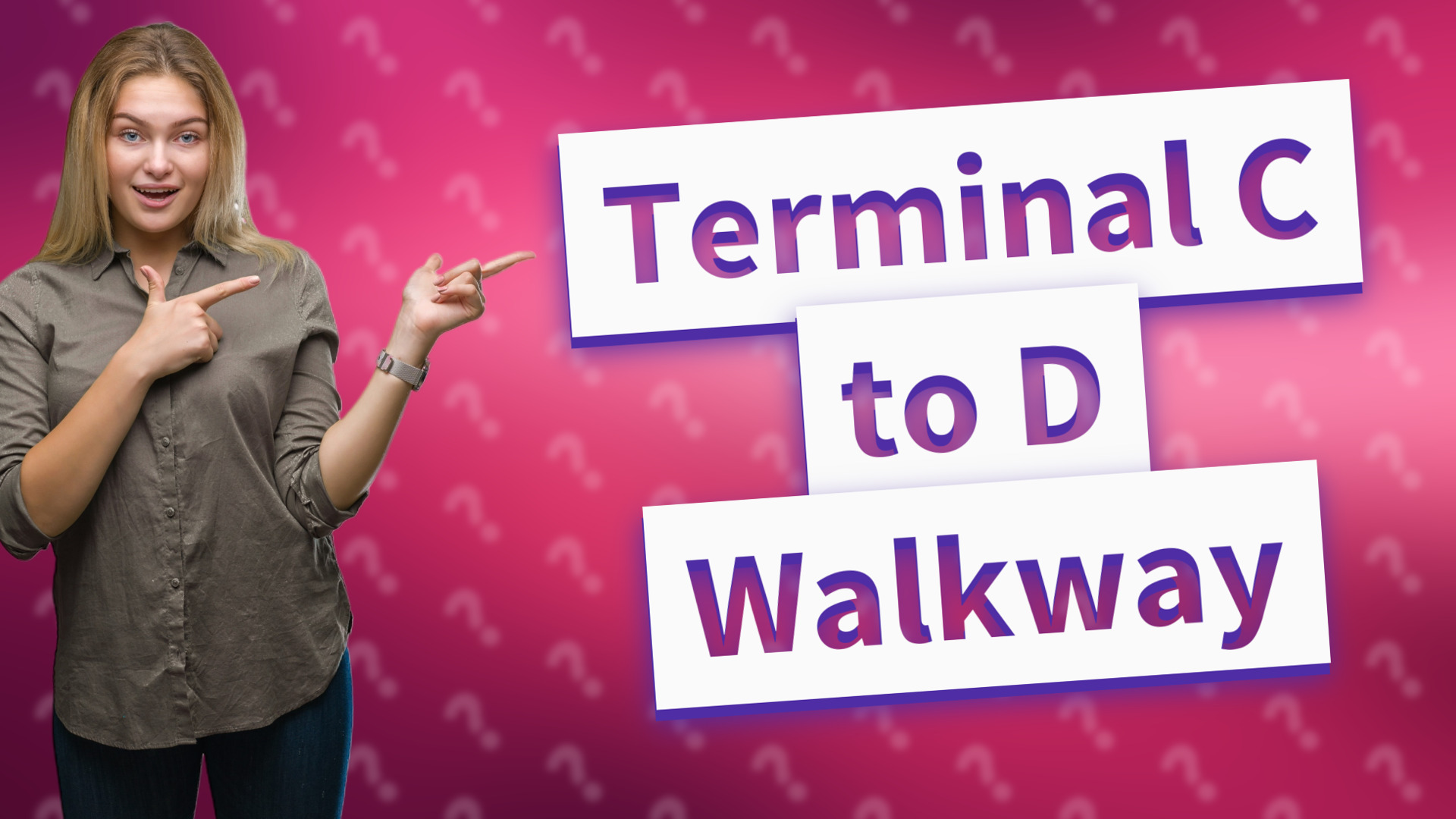 Terminal C to D Walkway