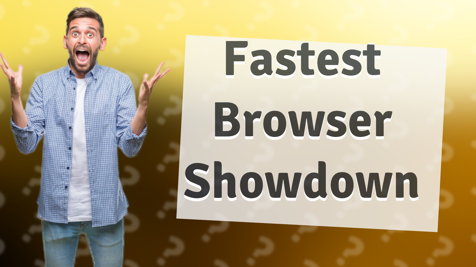 Fastest Browser Showdown
