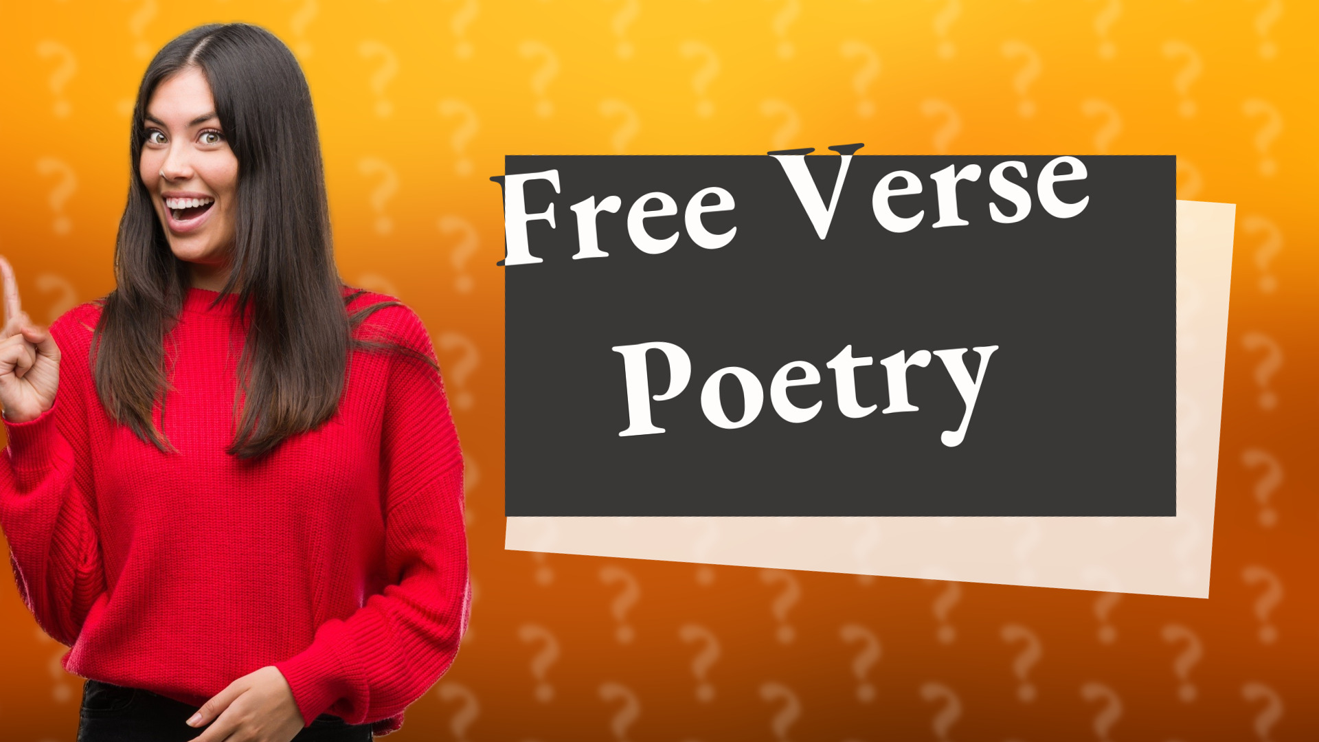 Free Verse Poetry
