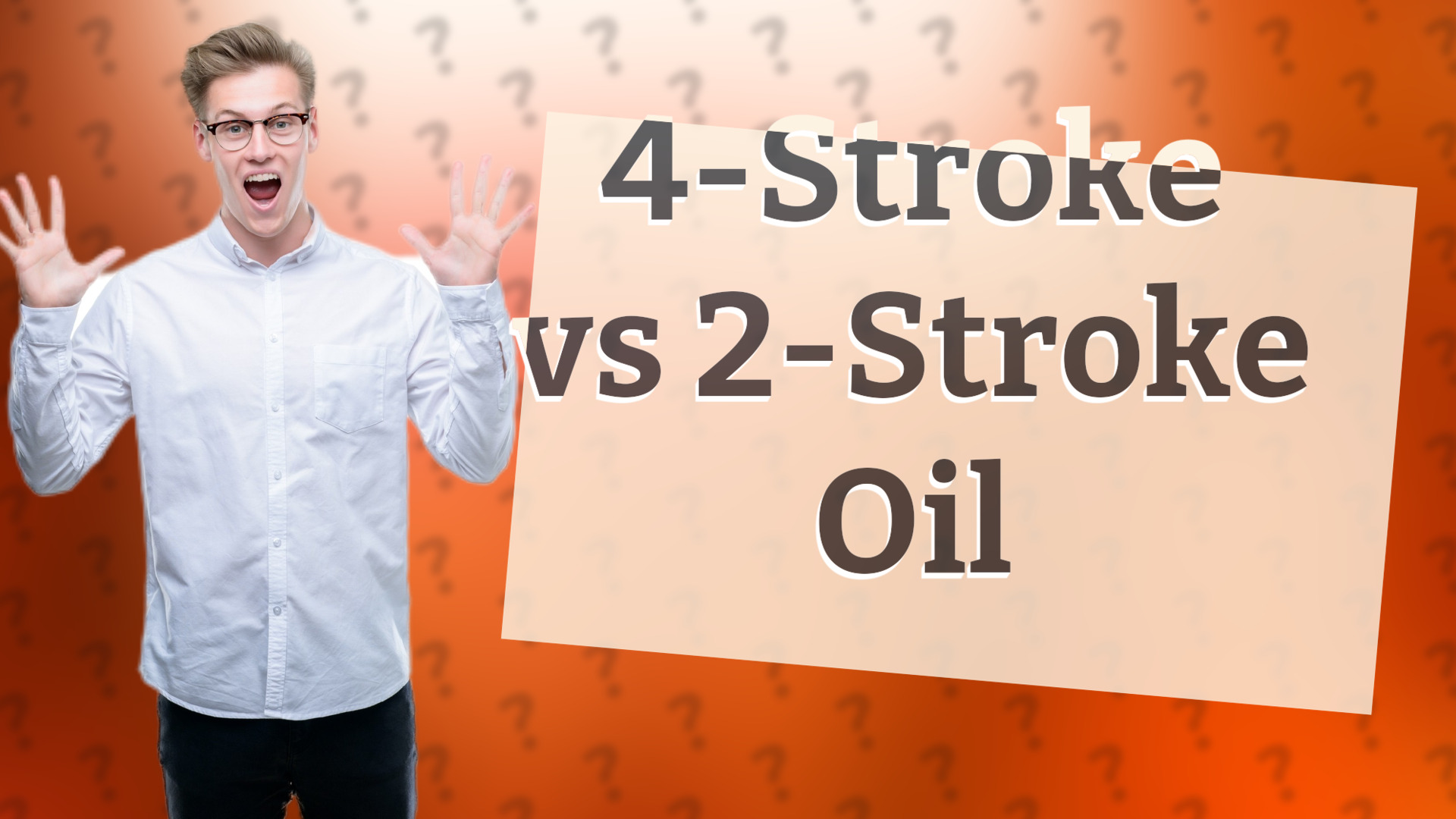 4-Stroke vs 2-Stroke Oil