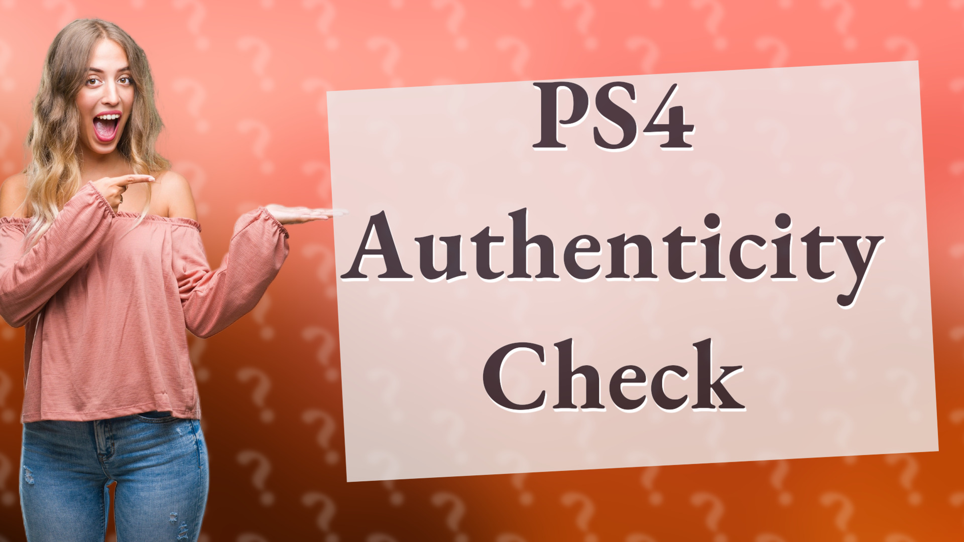 PS4 Authenticity Check