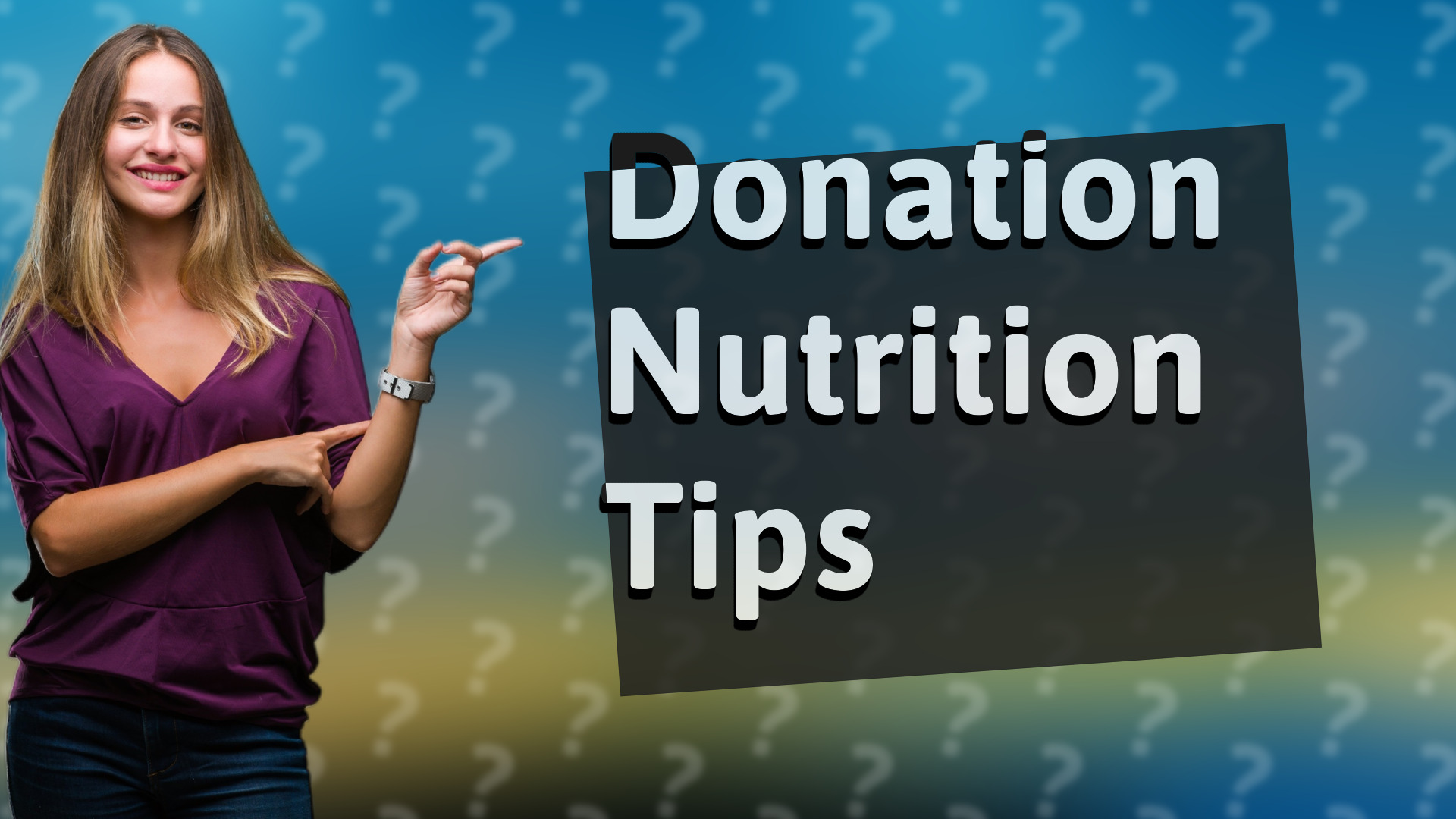 Donation Nutrition Tips