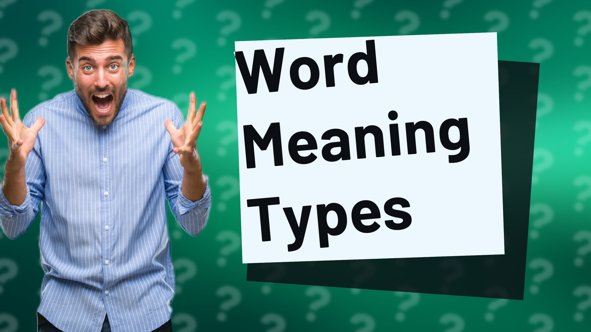 Word Meaning Types