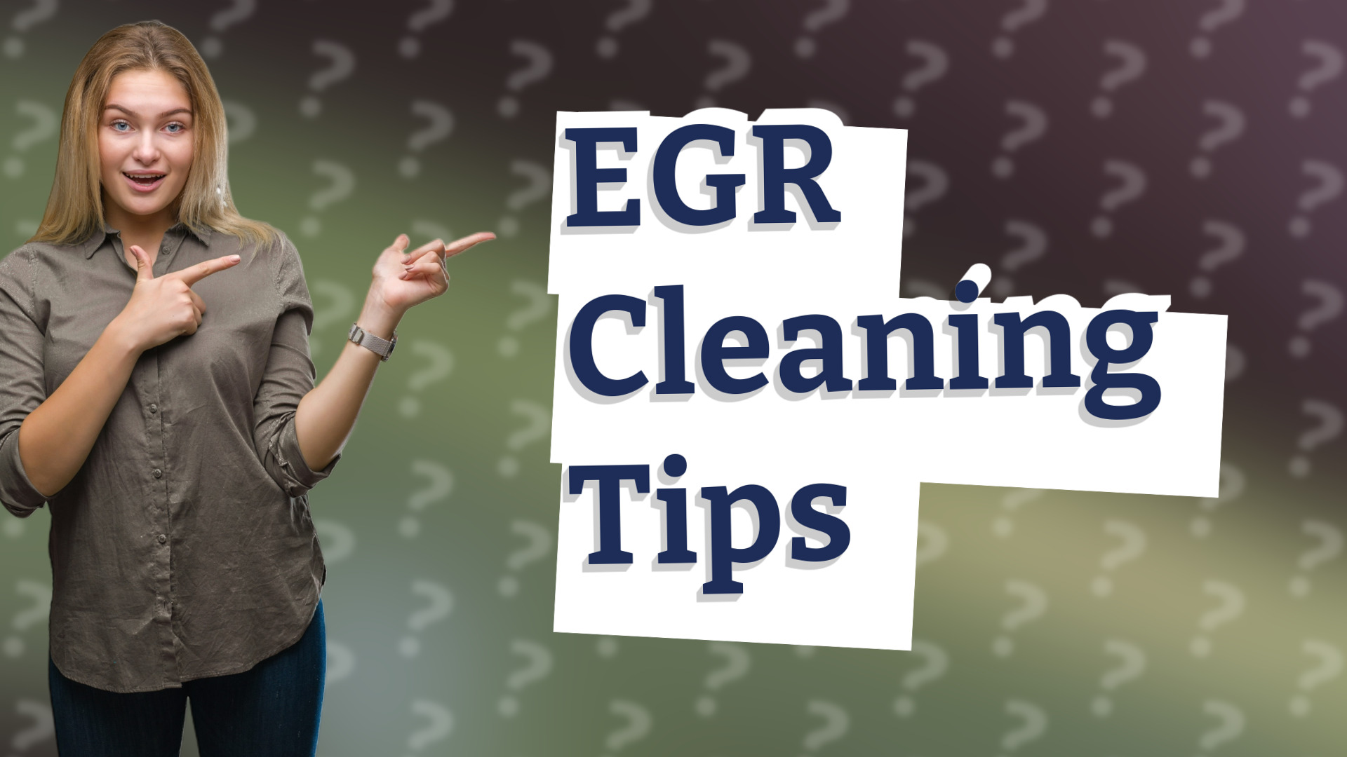 EGR Cleaning Tips