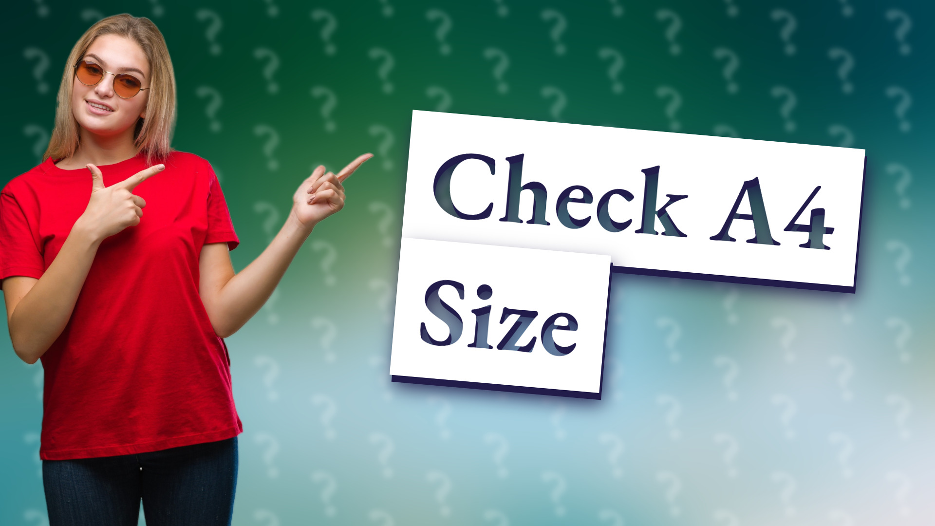 Check A4 Size