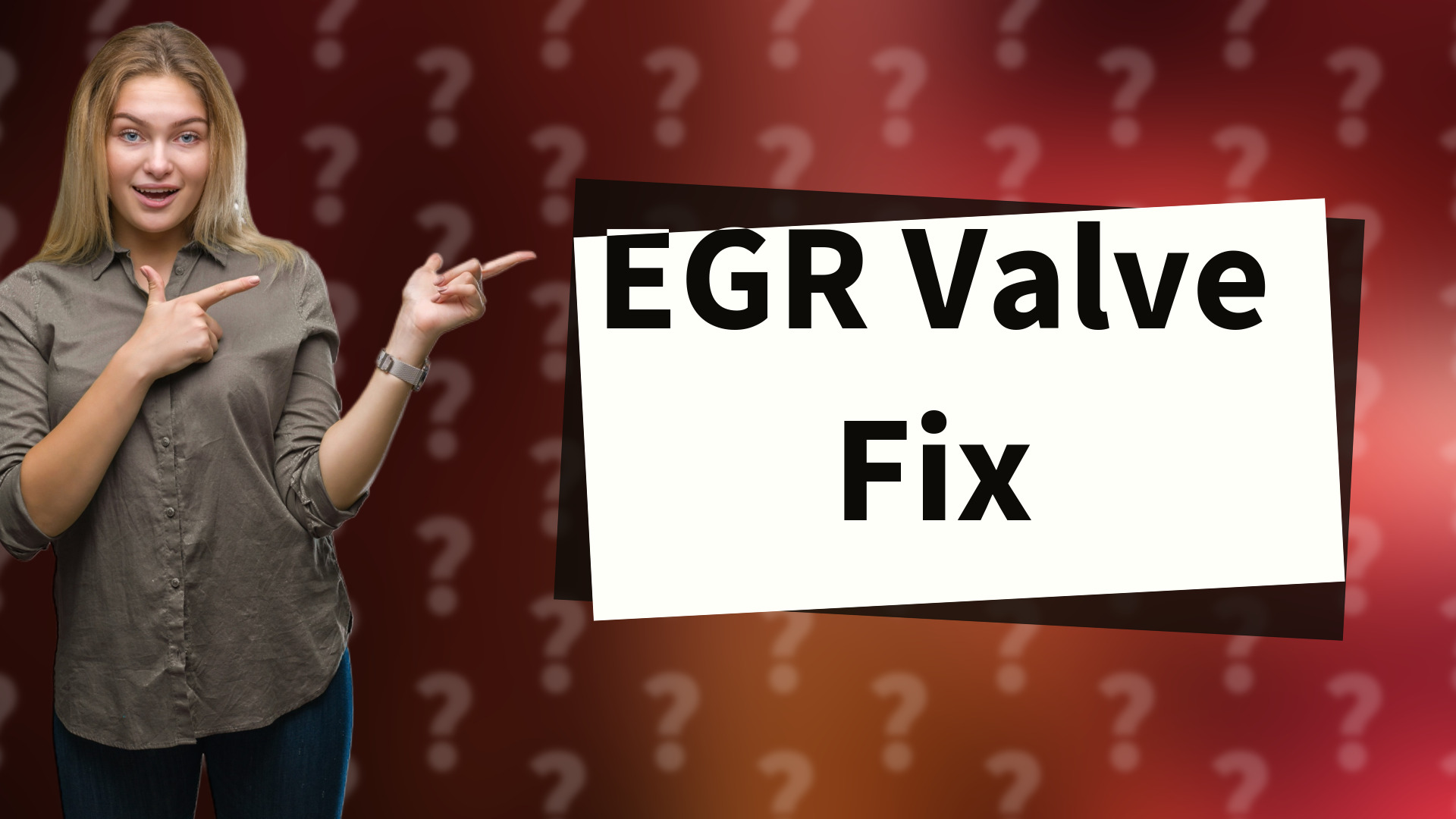 EGR Valve Fix