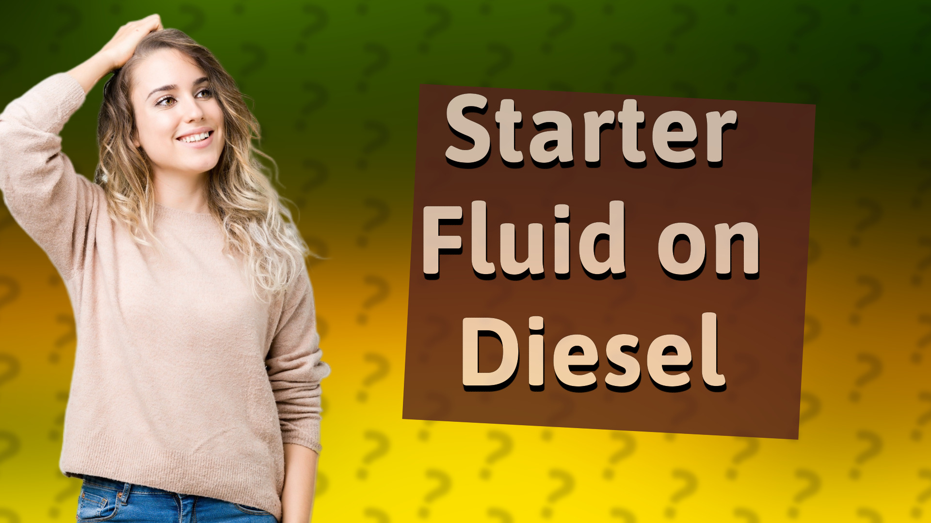 Starter Fluid on Diesel