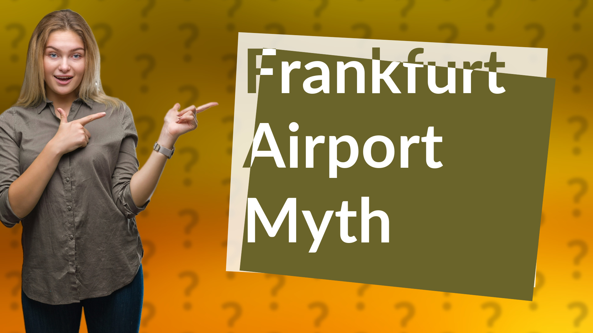 Frankfurt Airport Myth