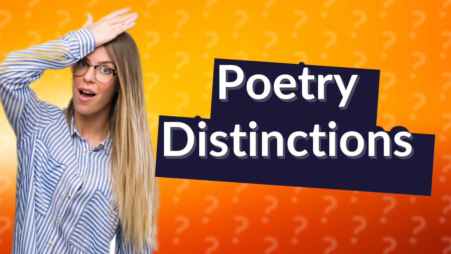 Poetry Distinctions