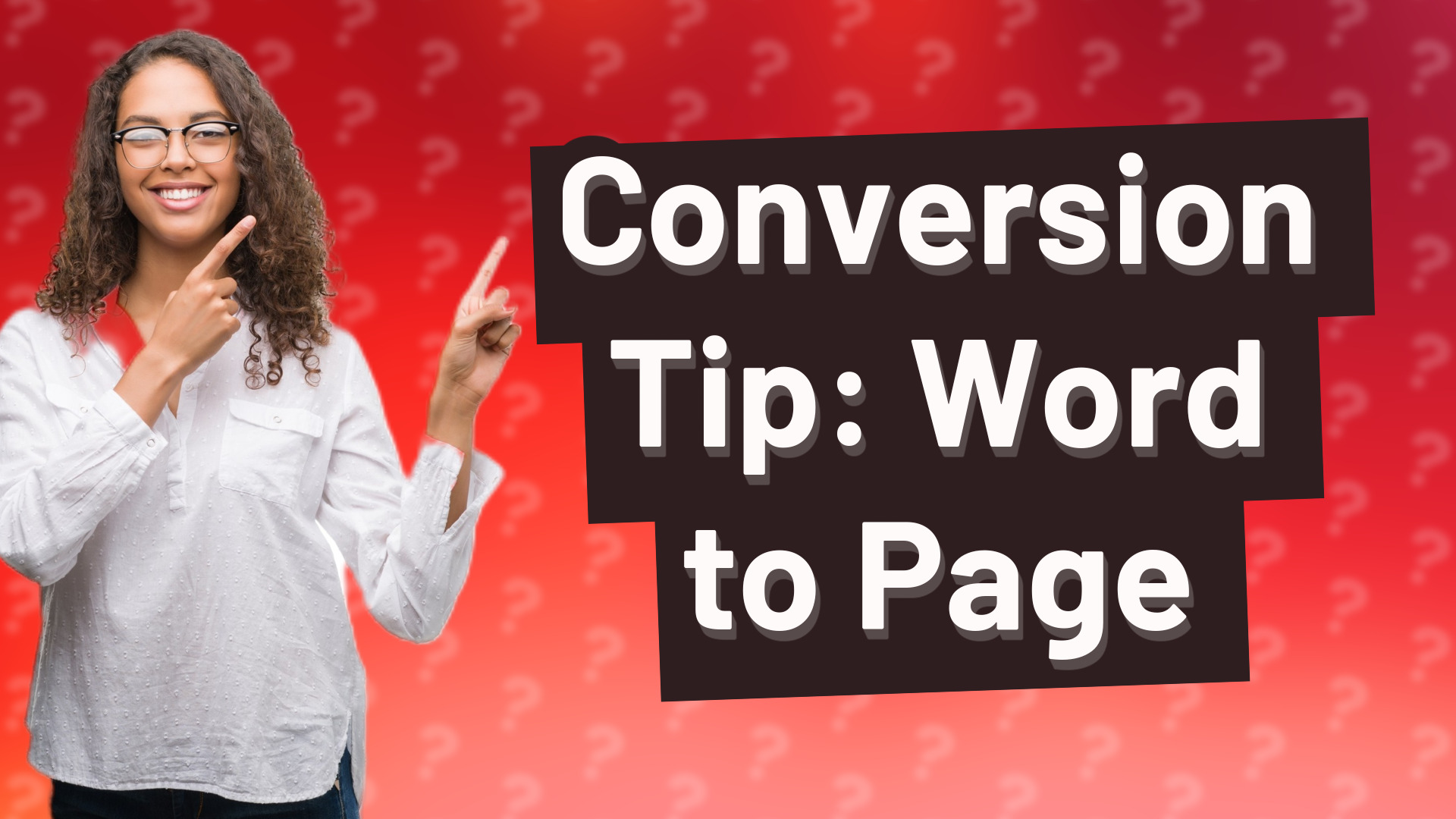 Conversion Tip: Word to Page