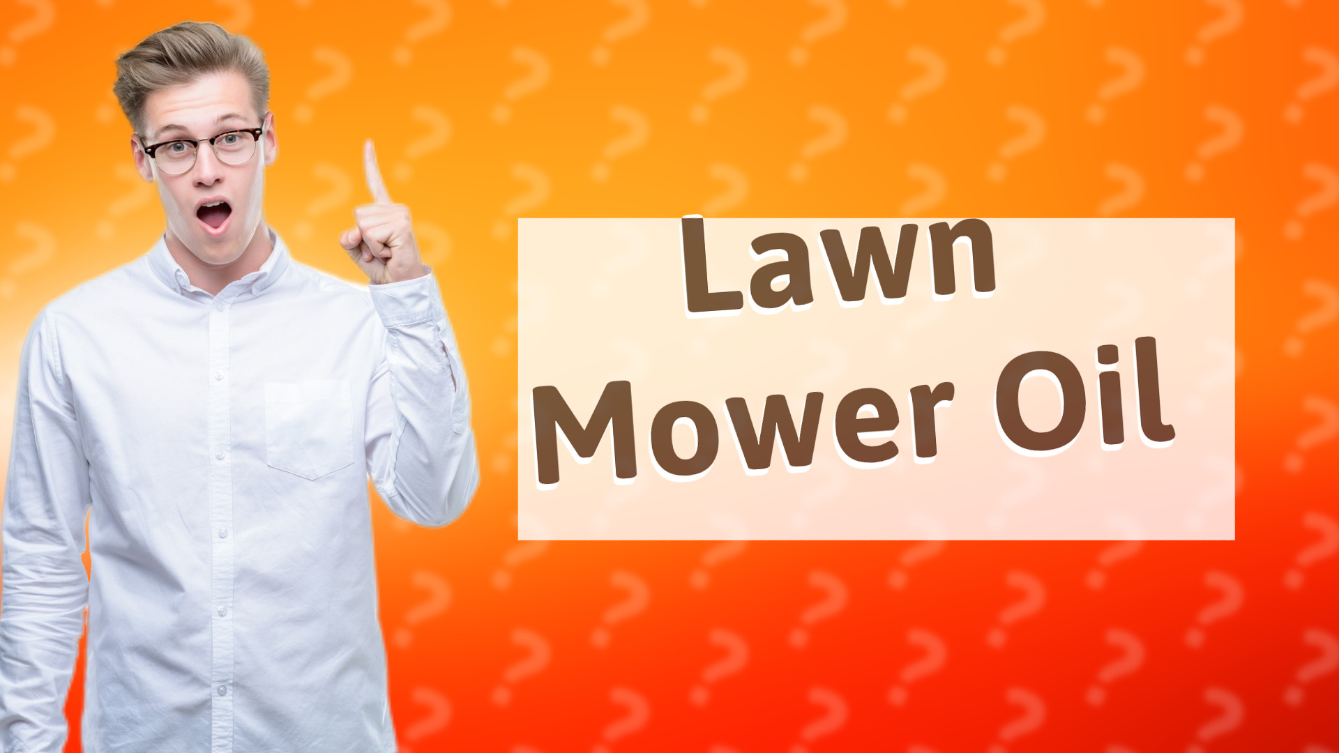 Lawn Mower Oil
