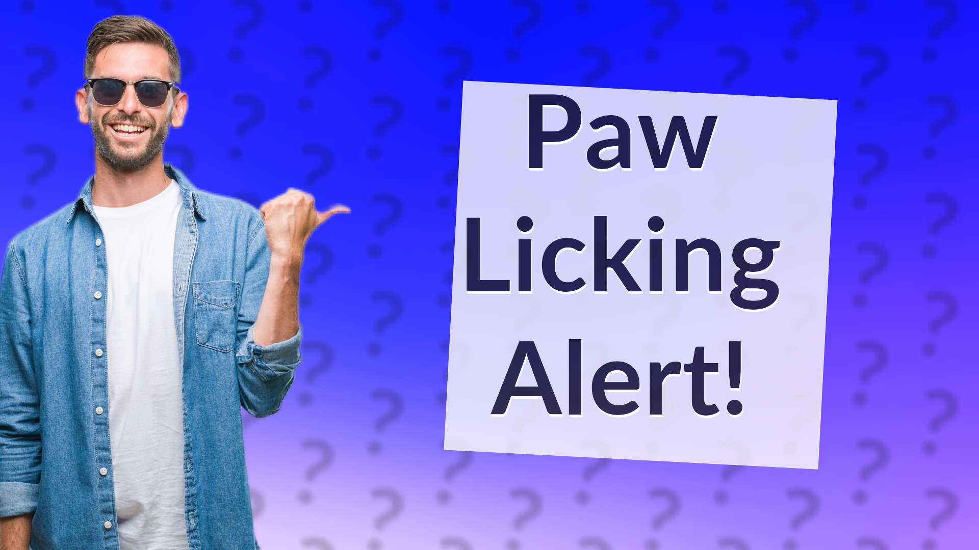 Paw Licking Alert!