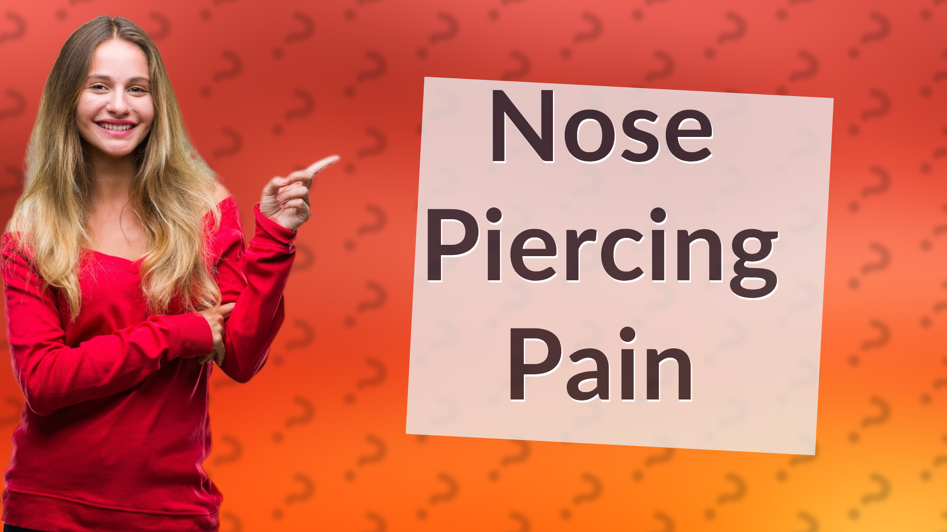 Nose Piercing Pain