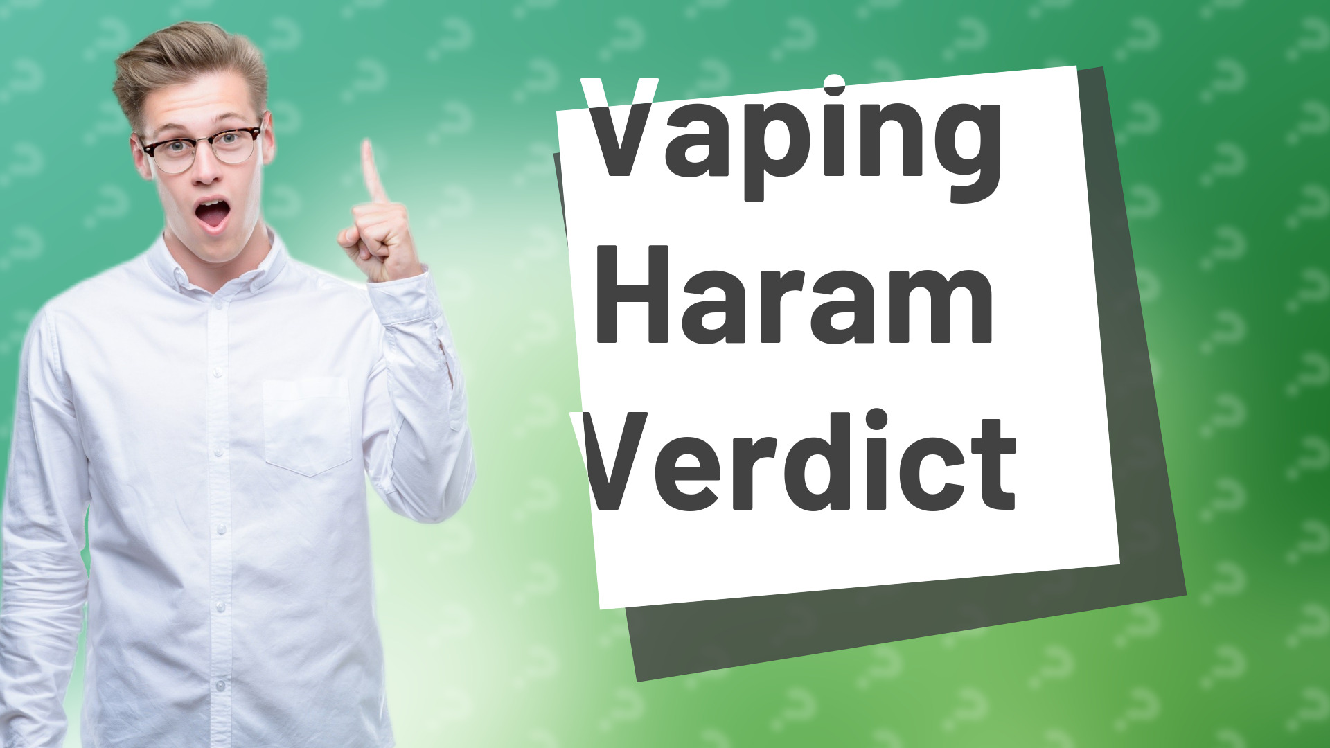 Vaping Haram Verdict
