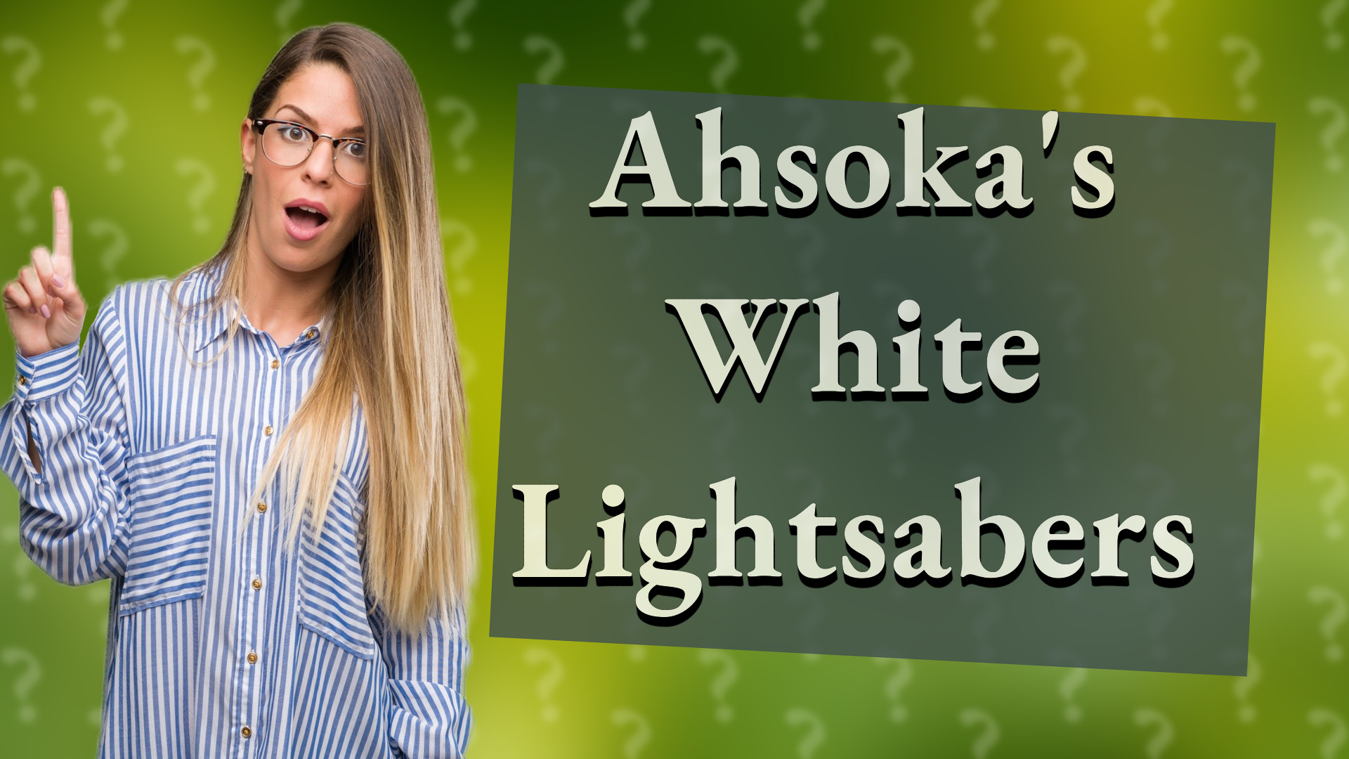 Ahsoka's White Lightsabers