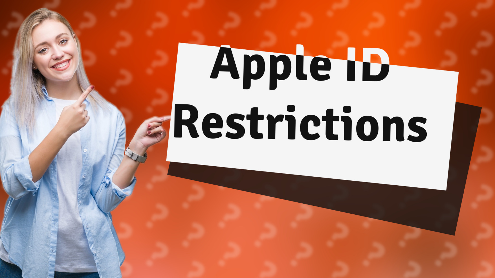 Apple ID Restrictions
