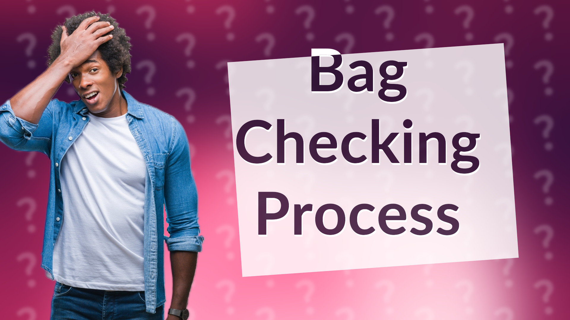 Bag Checking Process