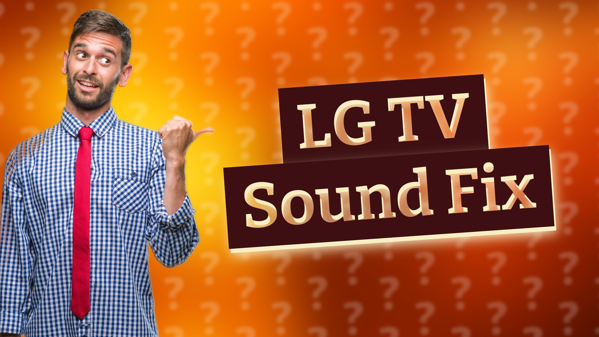 LG TV Sound Fix