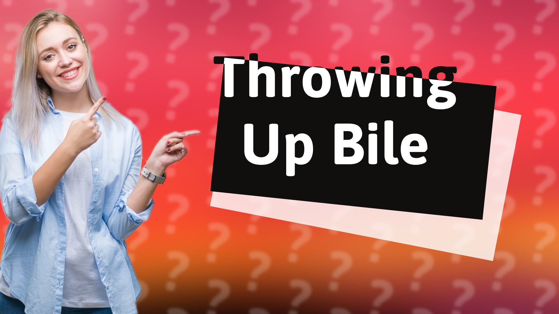 Throwing Up Bile