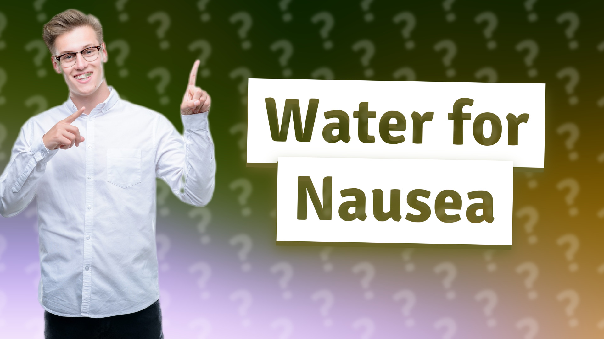 Water for Nausea