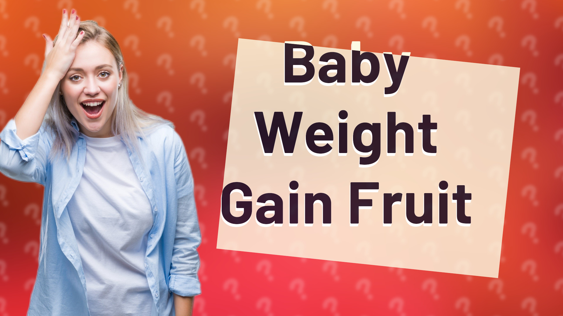 Baby Weight Gain Fruit