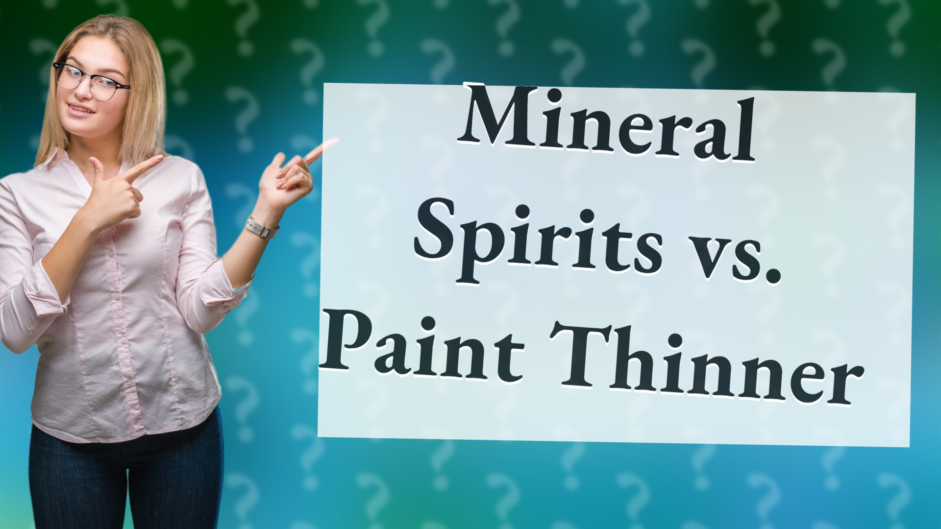 Mineral Spirits vs. Paint Thinner