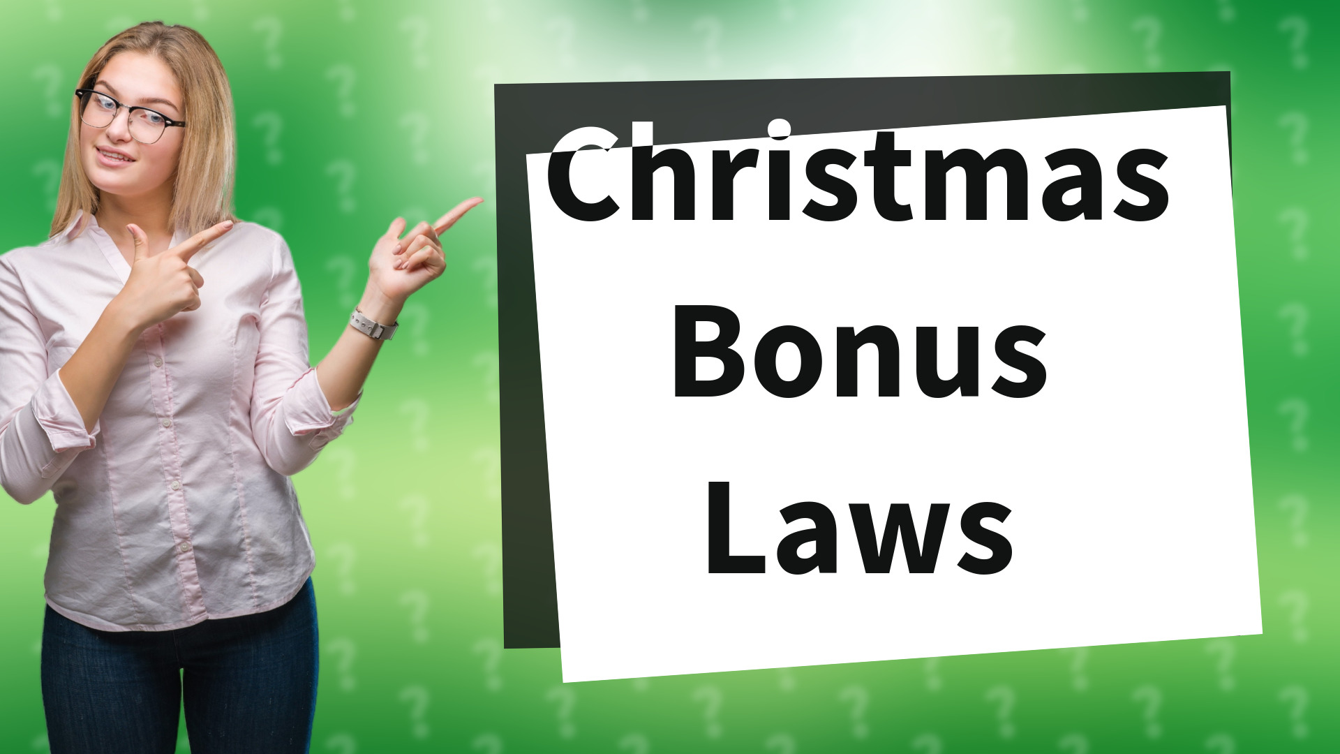 Christmas Bonus Laws