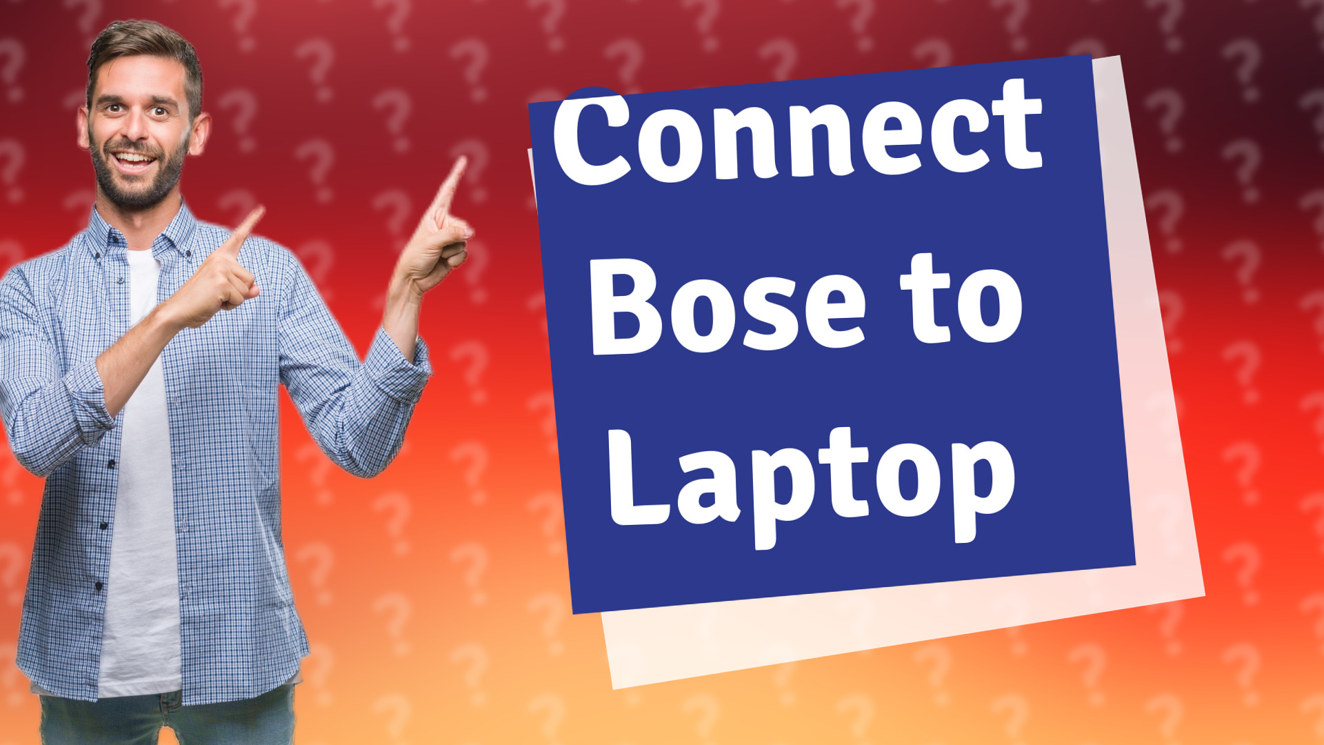 Connect Bose to Laptop