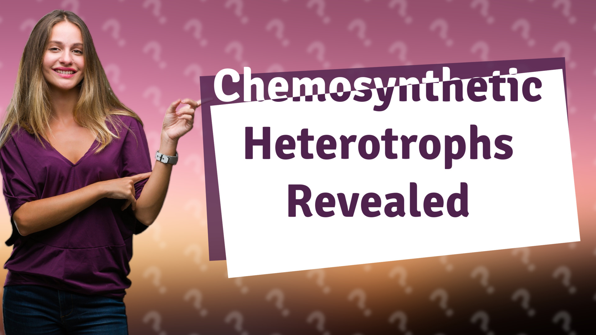 Chemosynthetic Heterotrophs Revealed