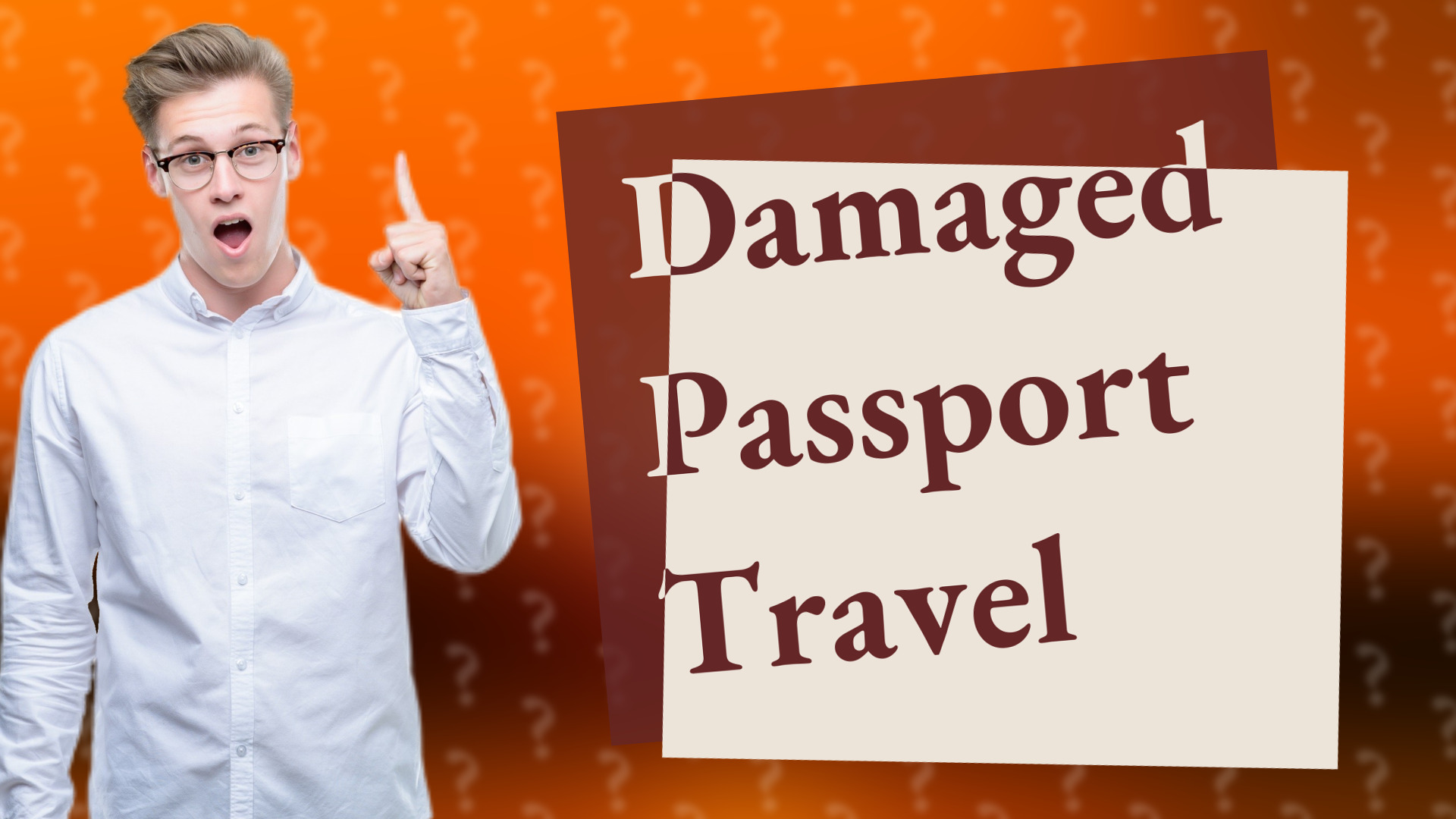 Damaged Passport Travel