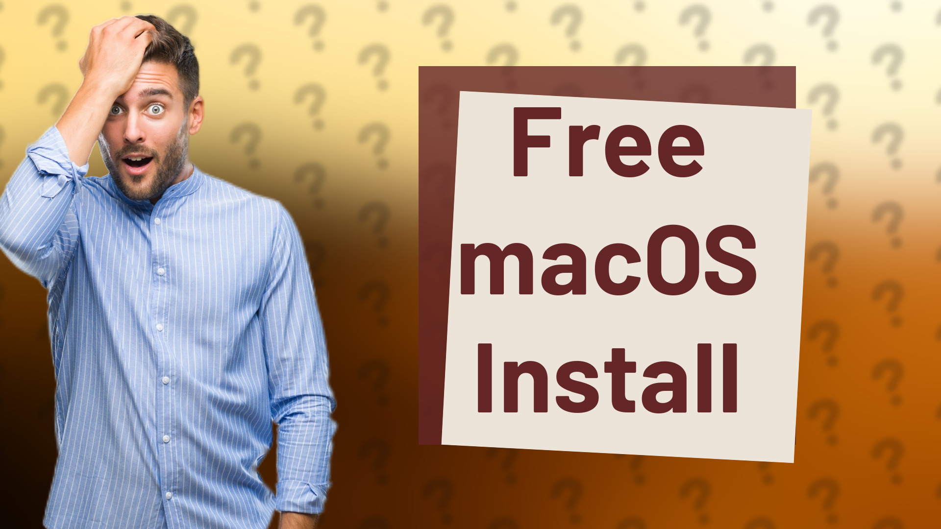 Free macOS Install