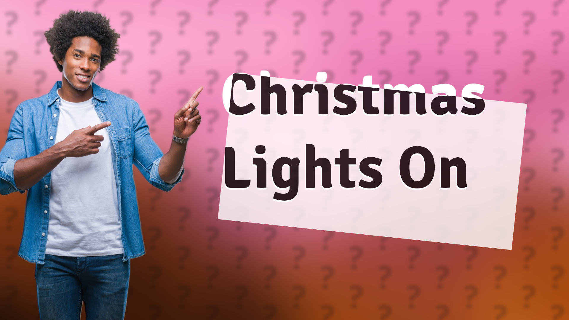 Christmas Lights On