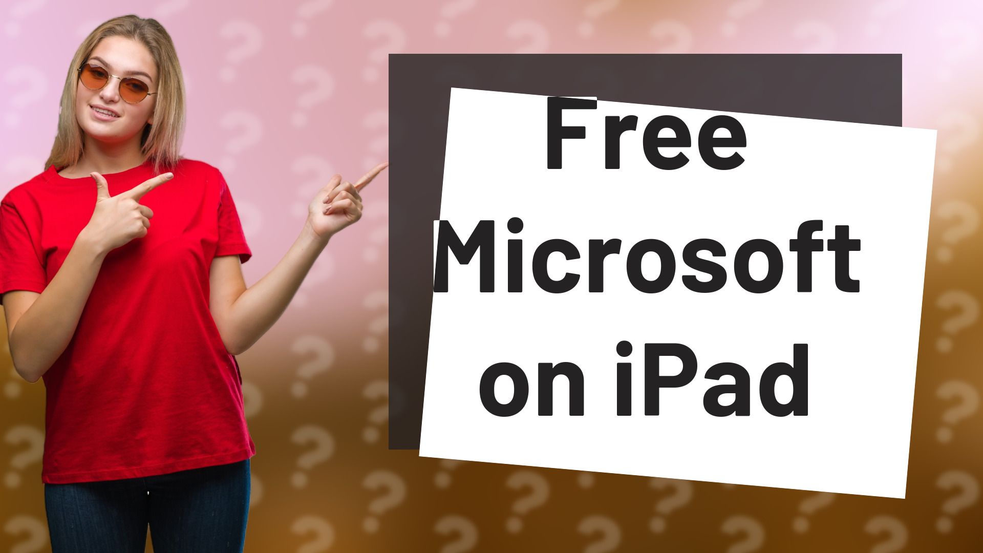 Free Microsoft on iPad
