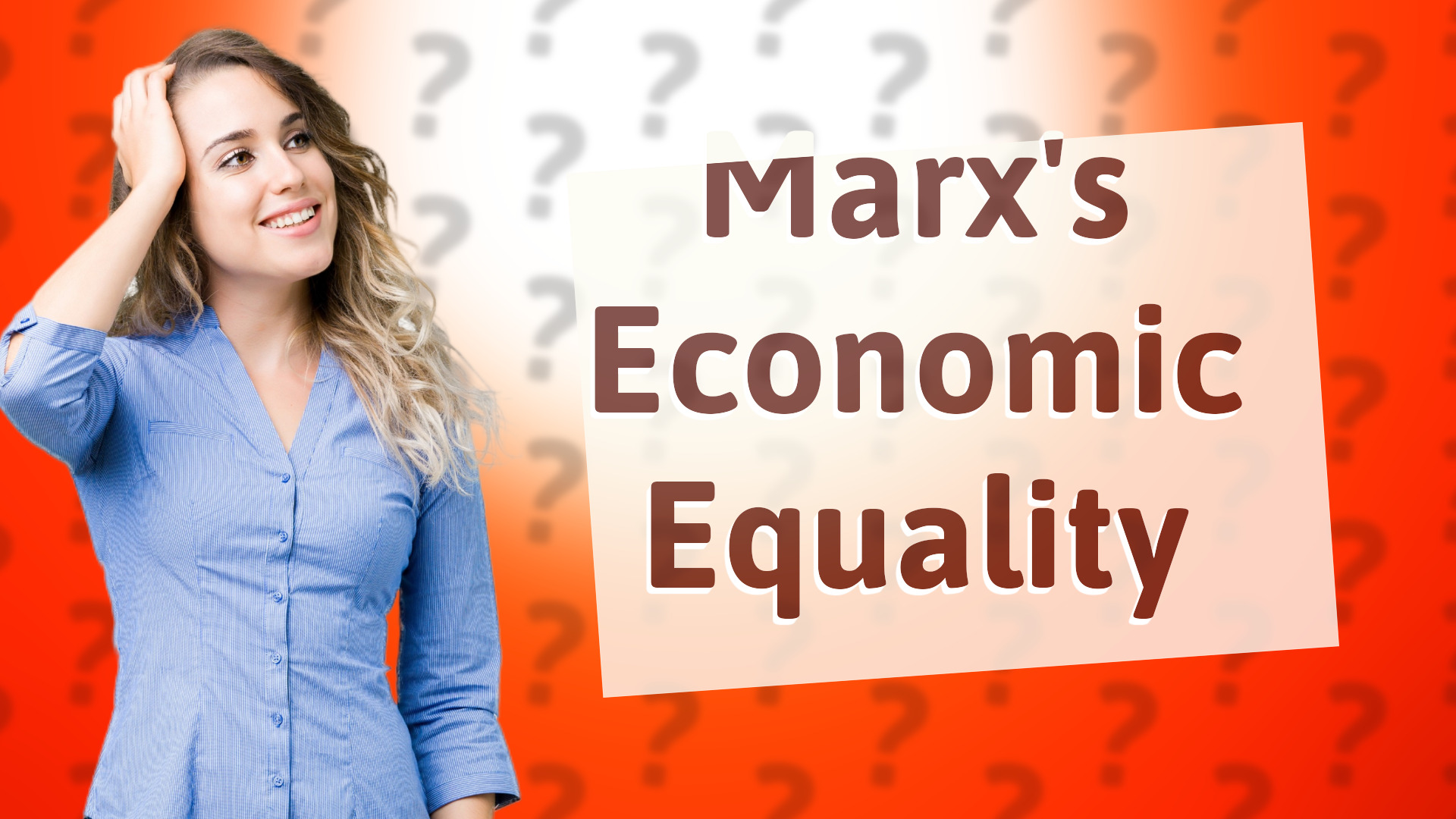 Marx's Economic Equality