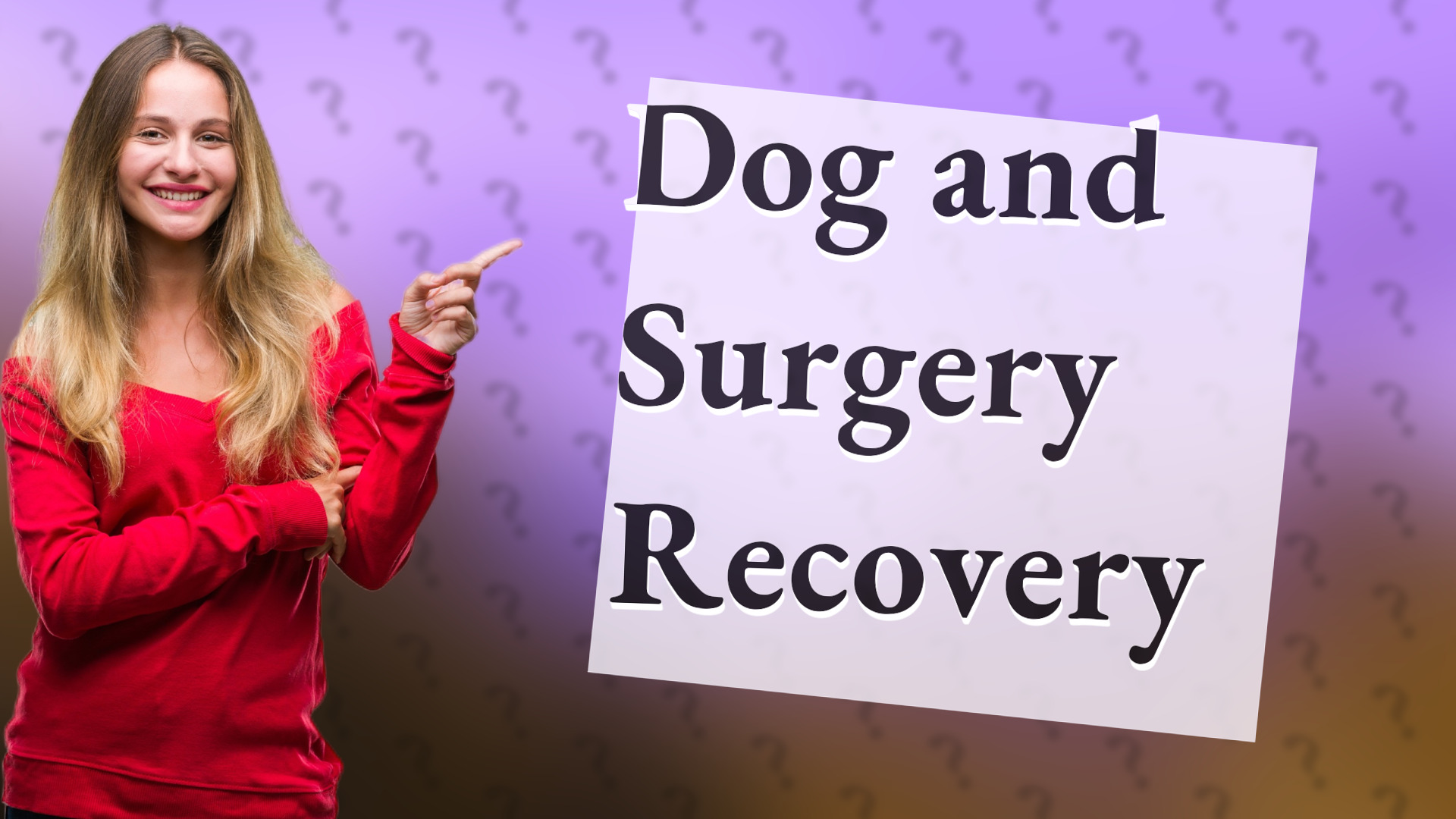 Dog and Surgery Recovery