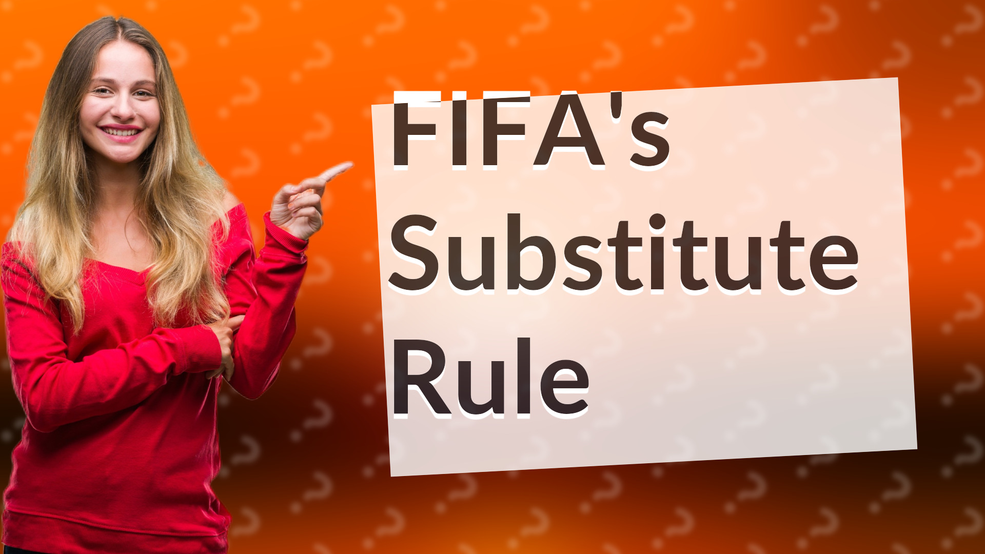 FIFA's Substitute Rule