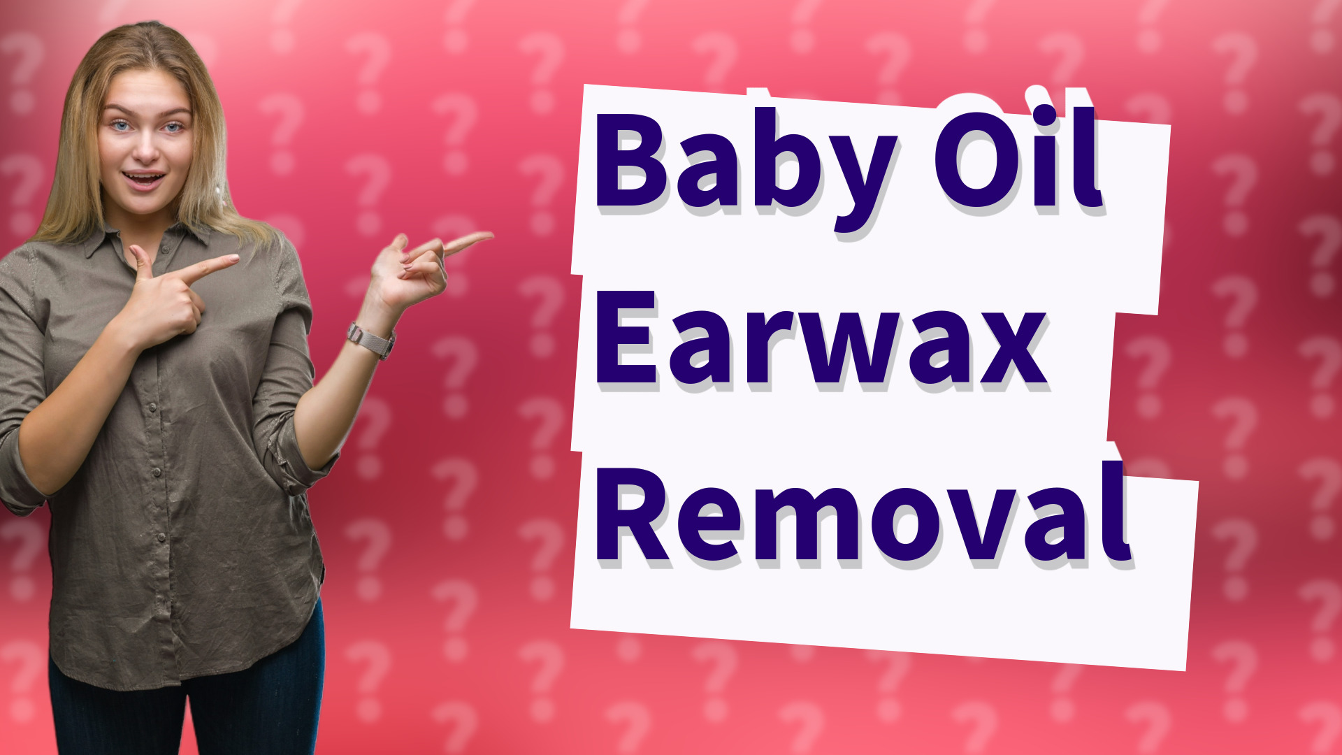 Baby Oil Earwax Removal