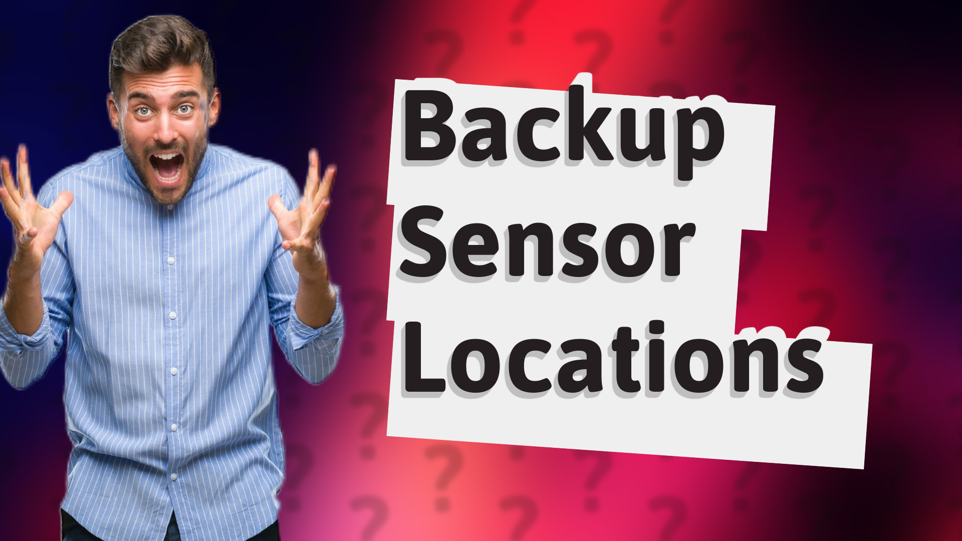 Backup Sensor Locations