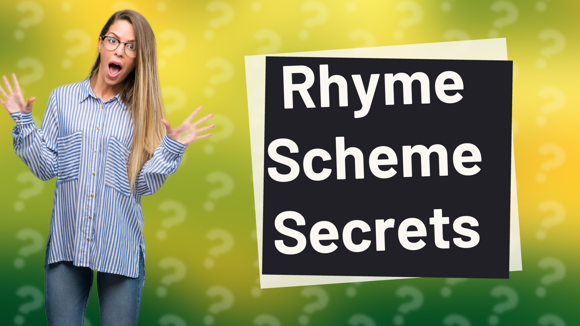 Rhyme Scheme Secrets