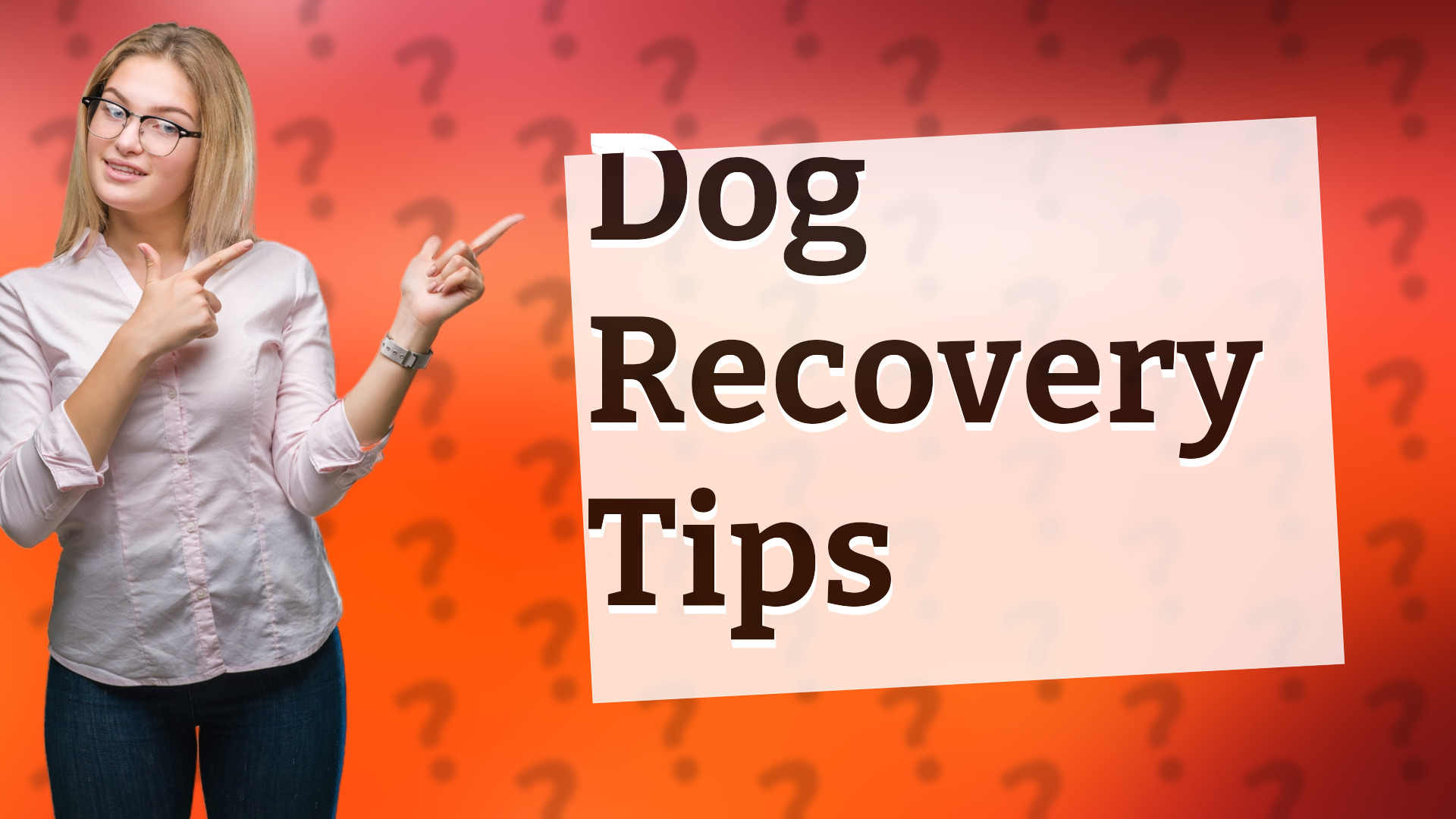 Dog Recovery Tips