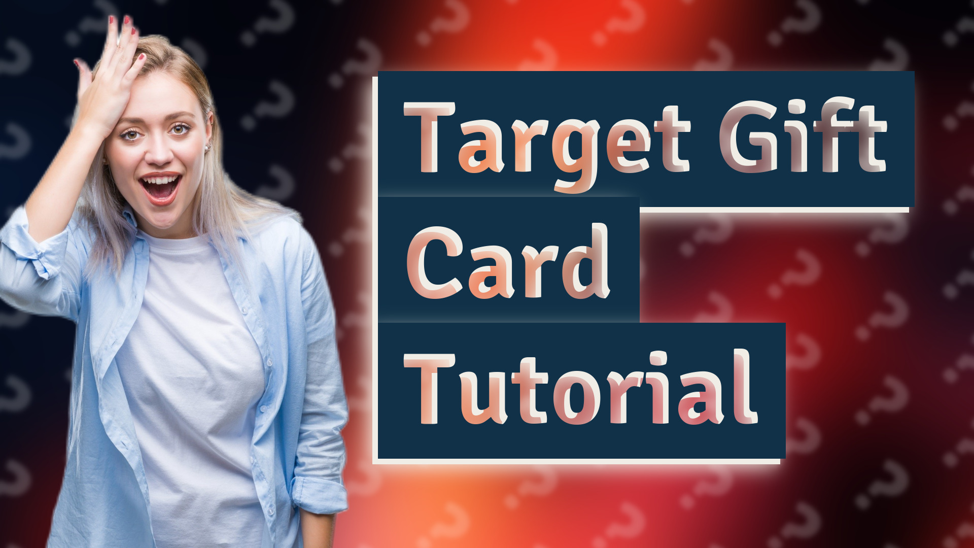 Target Gift Card Tutorial