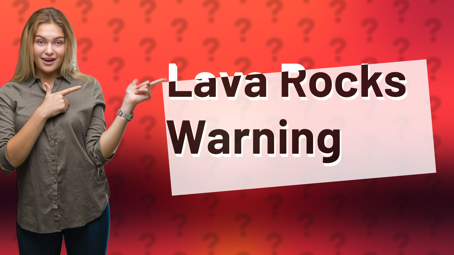 Lava Rocks Warning