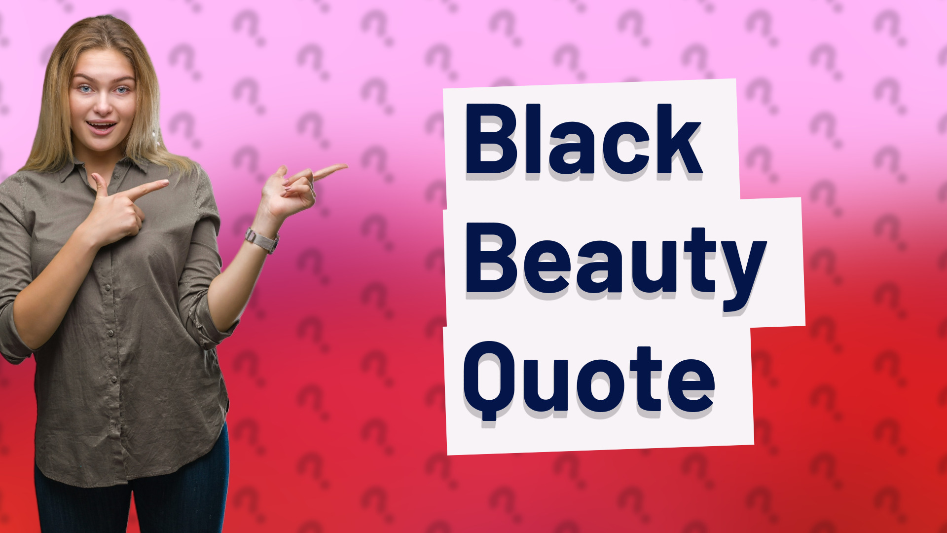 Black Beauty Quote