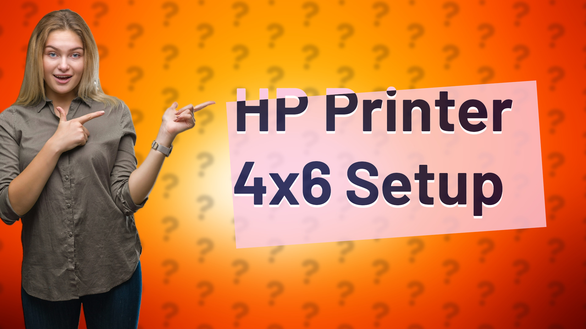 HP Printer 4x6 Setup