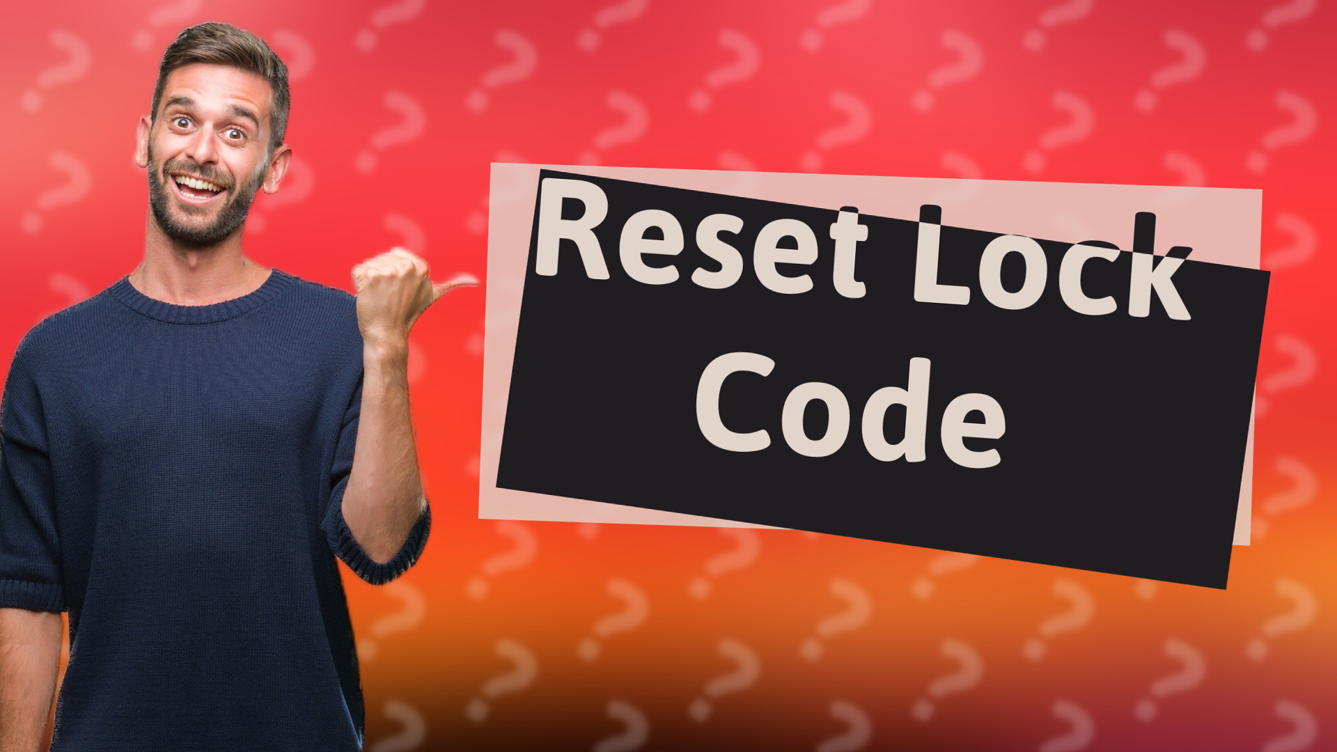 Reset Lock Code