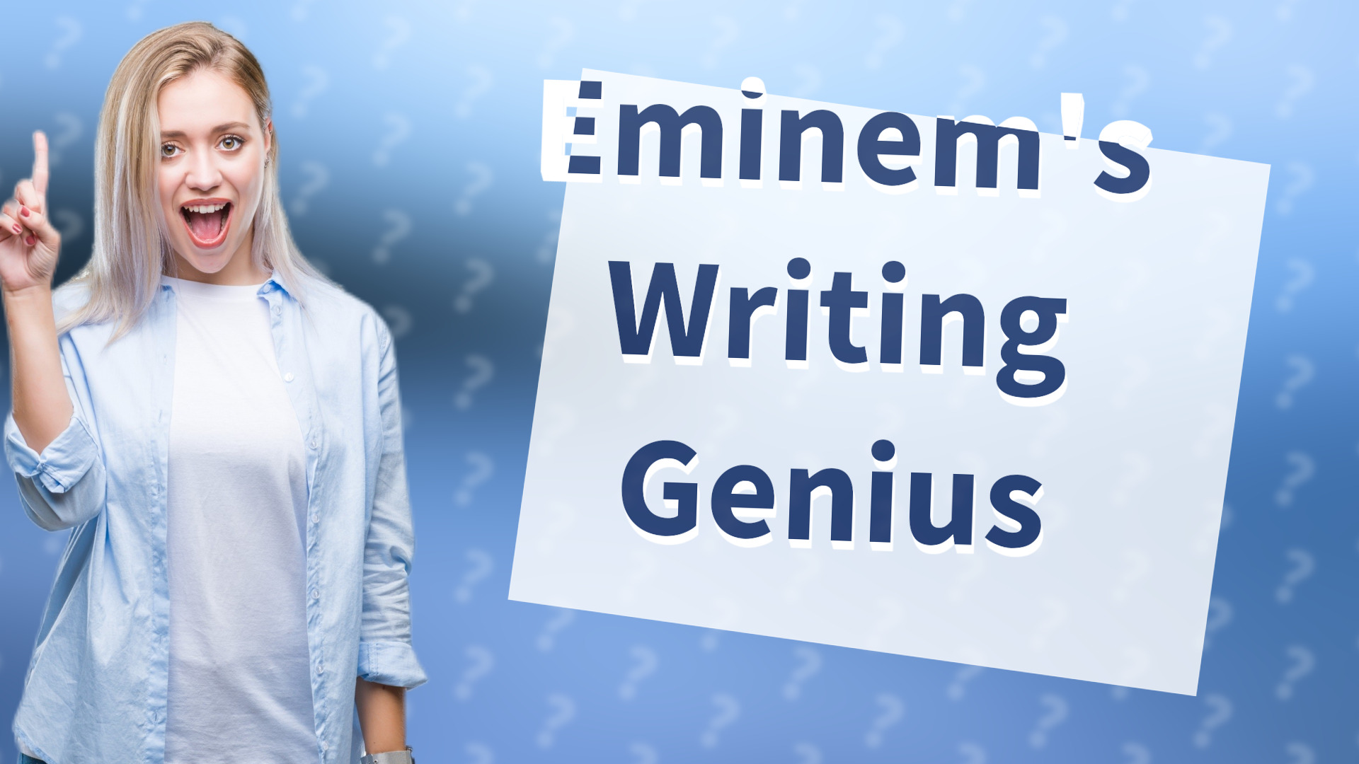 Eminem's Writing Genius