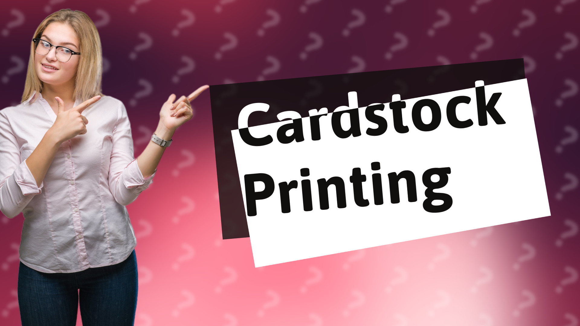 Cardstock Printing