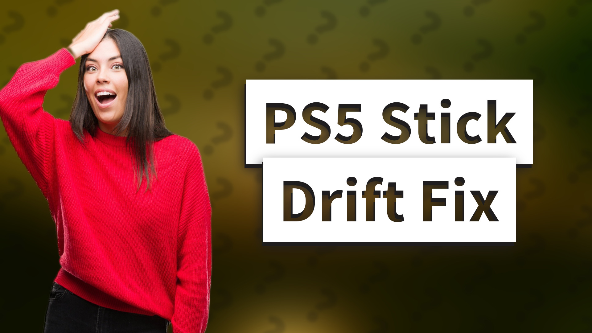 PS5 Stick Drift Fix
