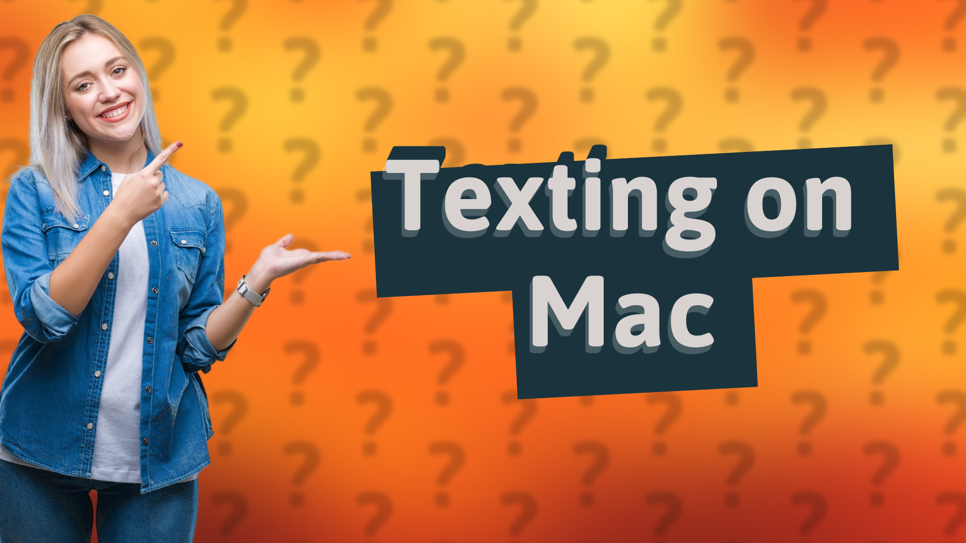 Texting on Mac