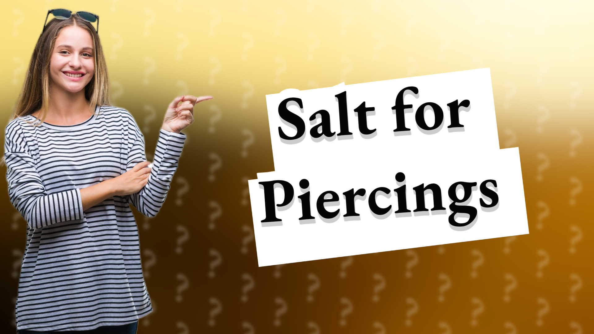 Salt for Piercings